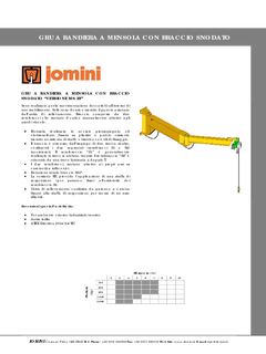 09) Gru a bandiera in versione MS EF. Rotazione manuale - 
